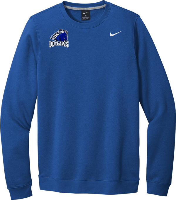 Brandywine Outlaws Nike Club Fleece Crew