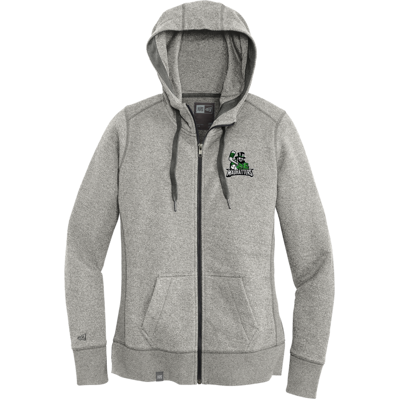 Atlanta Madhatters New Era Ladies French Terry Full-Zip Hoodie