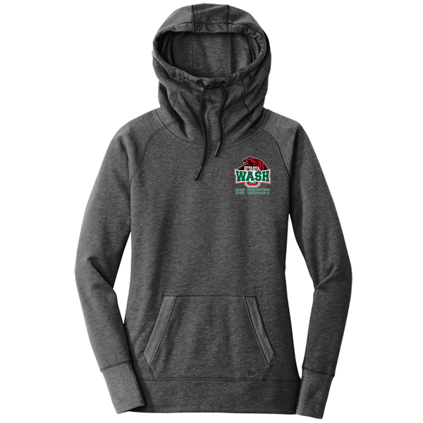 Wash U New Era Ladies Tri-Blend Fleece Pullover Hoodie