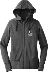 Berdnikov Bears New Era Ladies Tri-Blend Fleece Full-Zip Hoodie