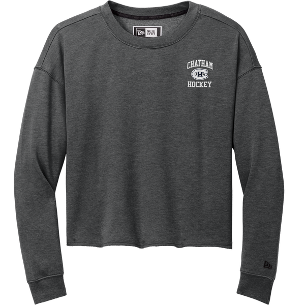 Chatham Hockey New Era Ladies Tri-Blend Fleece Crop Crew