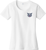 CT Bobcats Ladies PosiCharge Tri-Blend Wicking Scoop Neck Raglan Tee