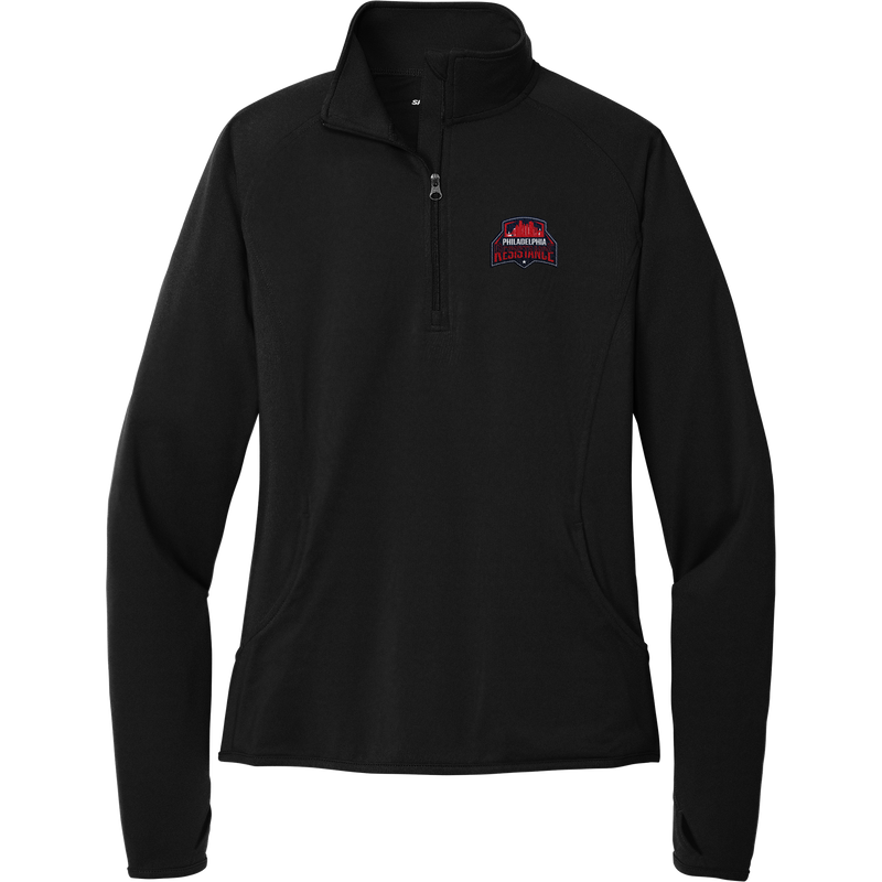 Philadelphia Resistance Ladies Sport-Wick Stretch 1/4-Zip Pullover