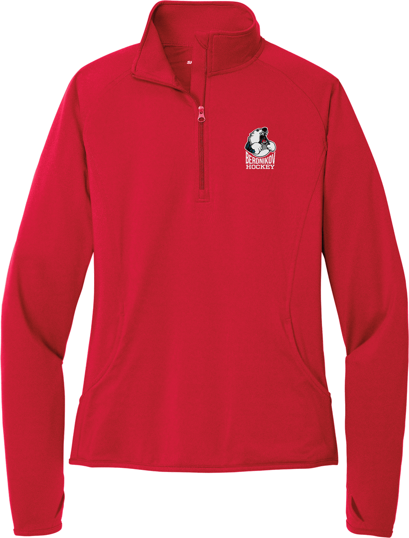 Berdnikov Bears Ladies Sport-Wick Stretch 1/4-Zip Pullover