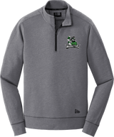 Atlanta Madhatters New Era Tri-Blend Fleece 1/4-Zip Pullover