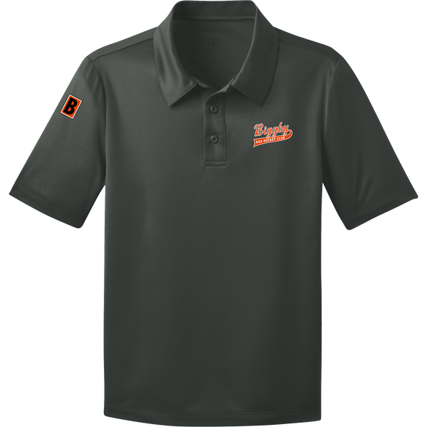 Biggby Coffee AAA Youth Silk Touch Performance Polo